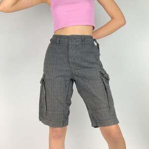 French Connection Women's Grey and Black Shorts